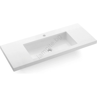 Bathco 0515 - Вграден умивалник COLLOTO 100x40 cm смола/бял (BO0024)