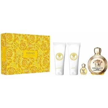 Versace Eros Подаръчен комплект за жени Размер EDP 100 + EDP 5 ml + 100 ml душ гел + 100 ml лосион за тяло