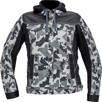 Cerva NEURUM CAMOU bunda+kapucňa navy