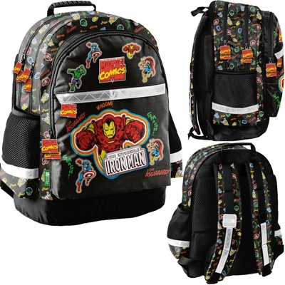 Paso tříkomorový batoh + vak na záda Iron Man