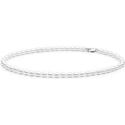 Gaura Pearls Perlový náhrdelník FCW375 Bílá