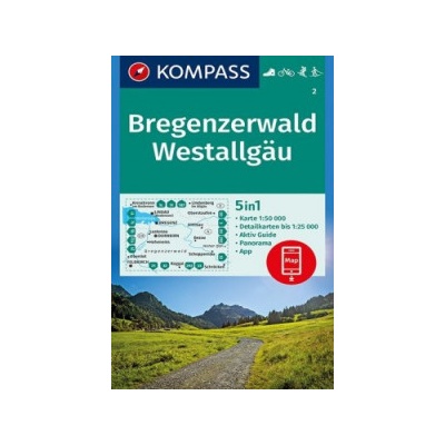 Kompass Karte Bregenzerwald Westallgäu