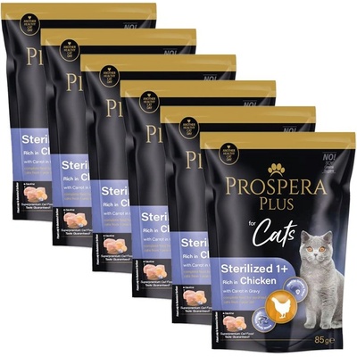 Prospera Plus Sterilized 1+ Пиле и Морков 6 x 85 г