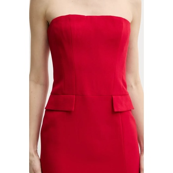 Bardot Рокля Bardot NIKKI в червено среднодълга с кройка по тялото 59728DB (59728DB)
