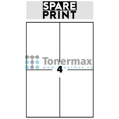 Spare Print Premium A4 4 etikety 105x148 mm 100 archů bílé
