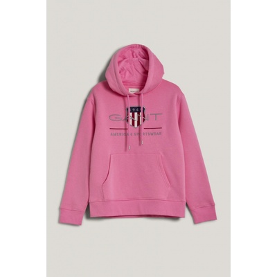Gant Archive Shield Hoodie ružová