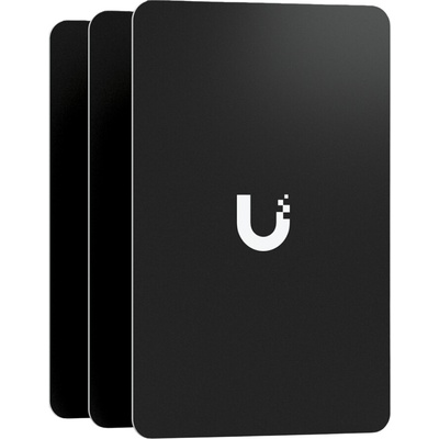 Ubiquiti A pack of 10 highly-secure NFC cards used for access control within UniFi. Color - Black (UA-CARD-B-10)