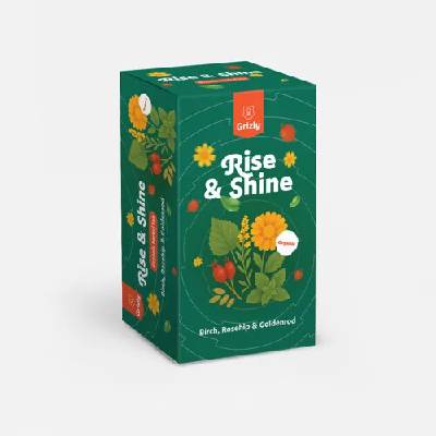 GRIZLY Rise & Shine BIO bylinný čaj 20 ks