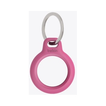 Apple Belkin Secure Holder w Keyring - Airtag - Pink (F8W973btPNK)