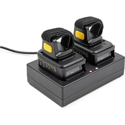 Delock Ringbarcode Scanner 1D und 2D mit 2 4 GHz oder Bluetooth 2 Stueck Ladestation (90610)