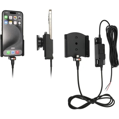 Brodit držák do auta na Apple iPhone 15 Pro/iPhone 15 bez pouzdra, se skrytým nabíjením 727369