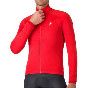 Castelli Мъжко ветрозащитно яке за колоездене Castelli Competizione Jacket Cycling jacket - Red (051-1306-0314)