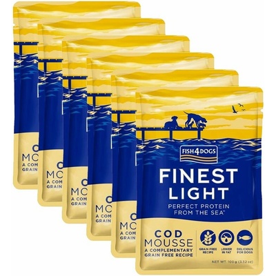 Fish4Dogs Finest Light Cod Mousse 6 x 100 g