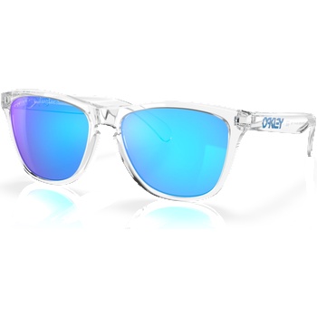 Oakley Слънчеви очила FROGSKINS с рамка Crystal Clear и с диапозитиви Prizm Sapphire Iridium 55 (OO9013-D055)