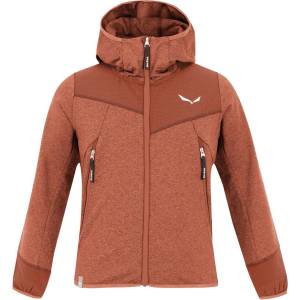 Salewa Детско поларено яке Salewa Kid's Agner Melange PolarLite Full Zip Hoody Fleece jacket - Etruscan Red - размер 116 (EU) (703-3816-0413)