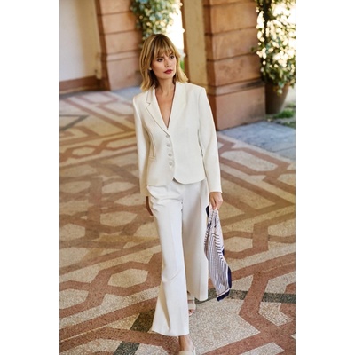 Marisse Marisse Women's Jacket L-Mr-4607 Off White biela