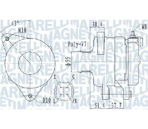 generátor MAGNETI MARELLI MQA2121