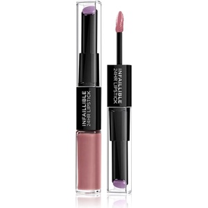 L'Oréal Infallible 24H дълготрайно червило и гланц за устни 2 в 1 цвят 213 Toujours Teaberry 5, 7 гр