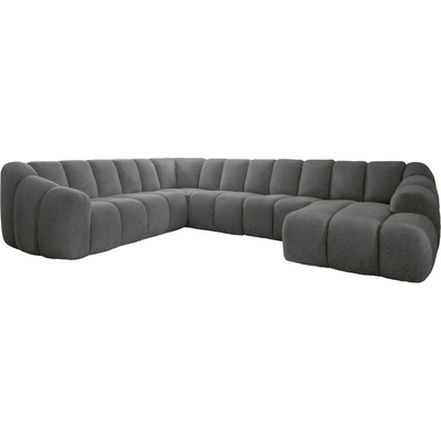 Miuform Сив ъглов диван (ляв ъгъл/U форма) Shell - Miuform (2555TA97)