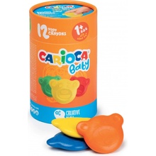 CARIOCA Teddy Crayons 1+ 1+12 ks paper tube