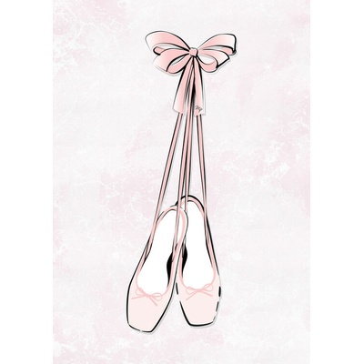 Plagát, Obraz - Ballet Shoes, Martina Pavlova, 30 × 40 cm