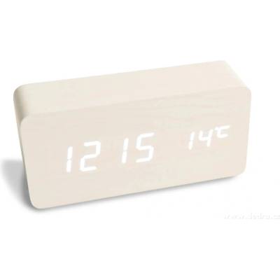 Digitálny LED budík/ hodiny MPM s dátumom a teplomerom 3672.50, red