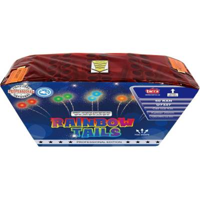 Tarra ohňostroj baterie výmetnic rainbow tails 50 ran tichý 6 1
