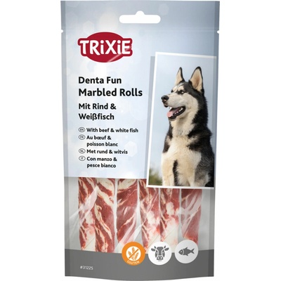 Trixie Denta fun Marbled tyčinky obalené hovädzím s rybou 12 cm 6 ks 70 g