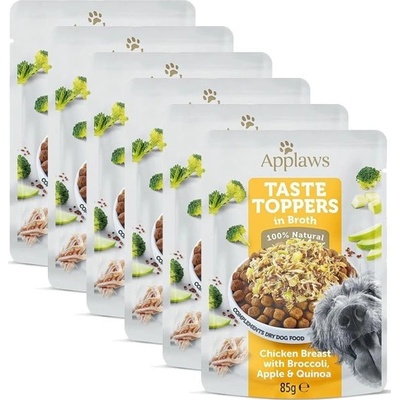 Applaws Dog Taste Toppers in Broth kuracie prsia brokolica jablko quinoa 6 x 85 g