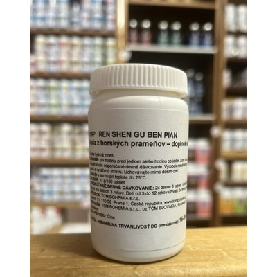 Voda od horských pramenů Ren shen gu ben pian 100 tablet