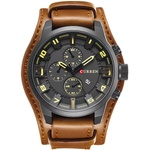 Curren Часовник curren ni-41615 - Кафяв / Черен kp41615 Часовници