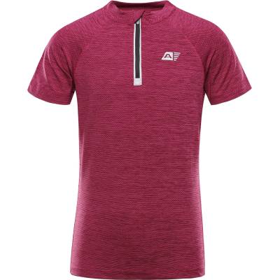 Alpine Pro Детска бързосъхнеща велосипедна тениска ALPINE PRO LATTERO 2 fuchsia red ALPINE PRO | Rozov | Момчешки | 116/122