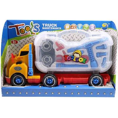 RAYA TOYS Игрален комплект Raya Toys - Камион-куфар с инструменти, оранжев (502122293)