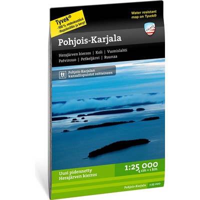 Pohjois - Karjala - turistická mapa