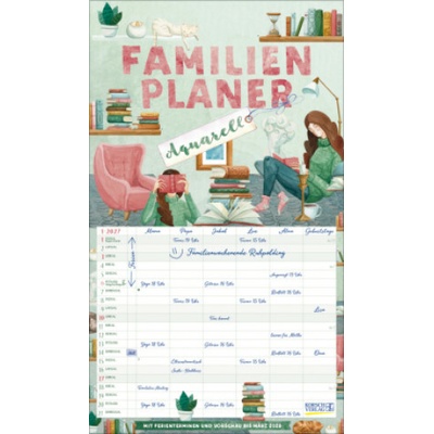 Familienplaner Aquarell 2027