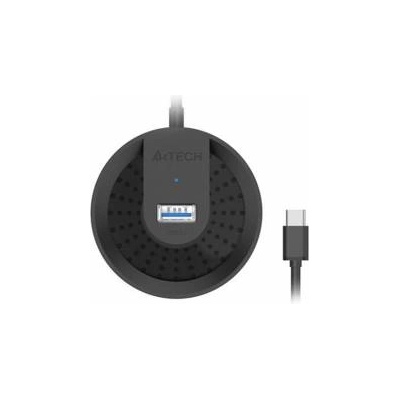 A4Tech USB хъб A4tech HUB-30C, 4 портов, USB 3.0, 5120 Mbit/s, Черен, A4-HUB-30C-USB3