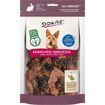 Dokas králík a vnitřnosti plíce žaludek játra srdce 7 x 100 g