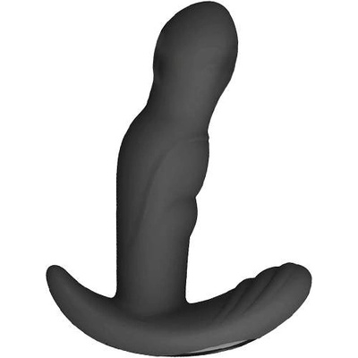 Afterdark Простатен стимулатор с ротация и вибрации "IVAN BLACK" 13 см Wireless