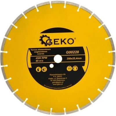 GEKO G00228 Диамантен диск с дълбоко защитно покритие ф350x25.4 мм (G00228)