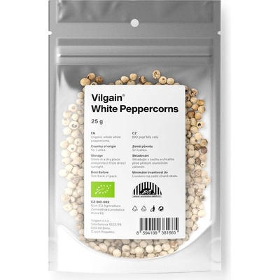 Vilgain Pepř BIO bílý celý 25 g