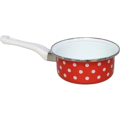 GERIMPORT rendlík s ručkou d16 0,85l červený+bílý PUNTÍK