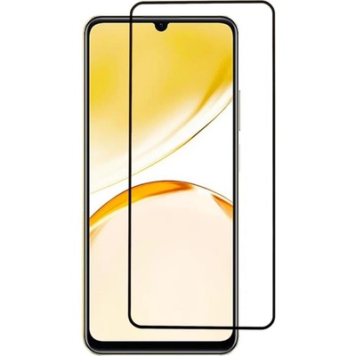 Удароустойчив стъклен протектор за Realme C53 - с черна рамка