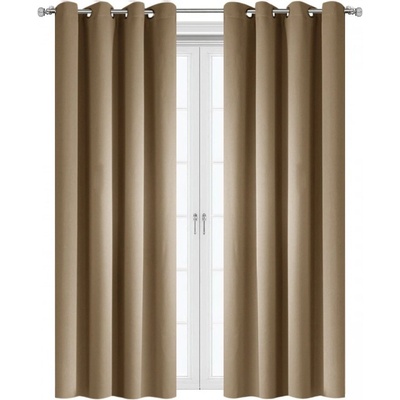 Fliying Zatemňovací závěsy Blackout 100% ZG-1, 140 x 250 cm- béžová/cappuccino
