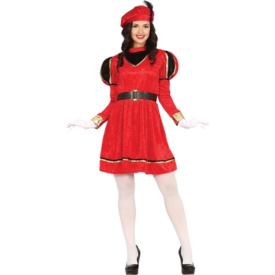 Fiestas Guirca Дамска носия - Червен паж Размер - Възрастни: L