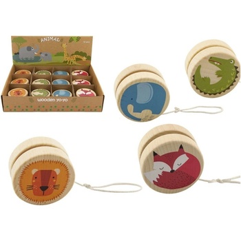 Jojo dřevěné 6cm zvířátka 4 druhy