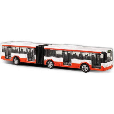 Rappa Kovový kloubový autobus červený 18 cm