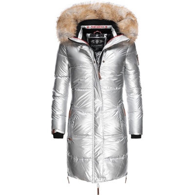NAVAHOO Зимно палто 'Halina' сребърно, размер L