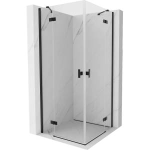 Mexen Mist-H Duo отваряема душ кабина 85 x 85 см, прозрачна, черна - 8A5-085L-085P-70-00 (8A5-085L-085P-70-00)