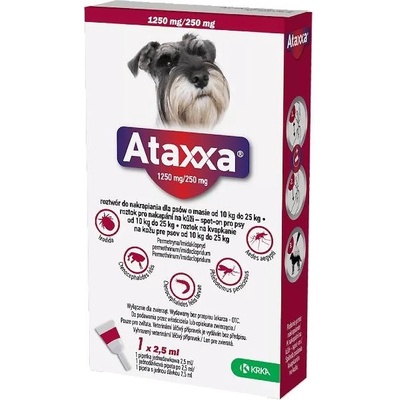 Ataxxa pro psy 10-25kg spot-on 1x2.5ml