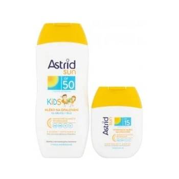 Astrid Sun Kids mléko na opalování SPF50 200 ml + hydratační mléko na opalování SPF15 80 ml dárková sada